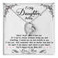 Personalized Daughter Heart Necklace Gift from Mom or Dad-[Heartfelt Family Gift]