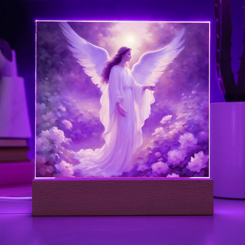 Guardian Angel Acrylic Plaque-[Heartfelt Family Gift]