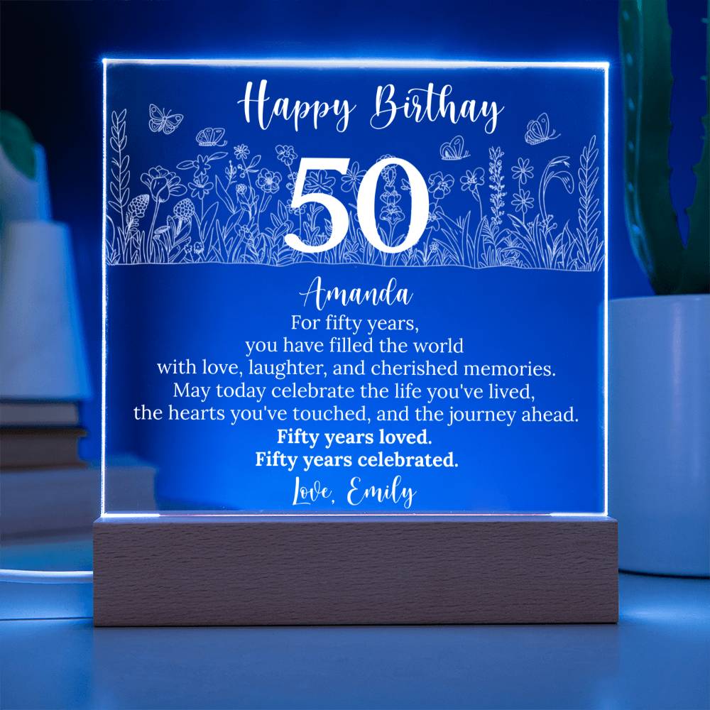 Acrylic Square Plaque