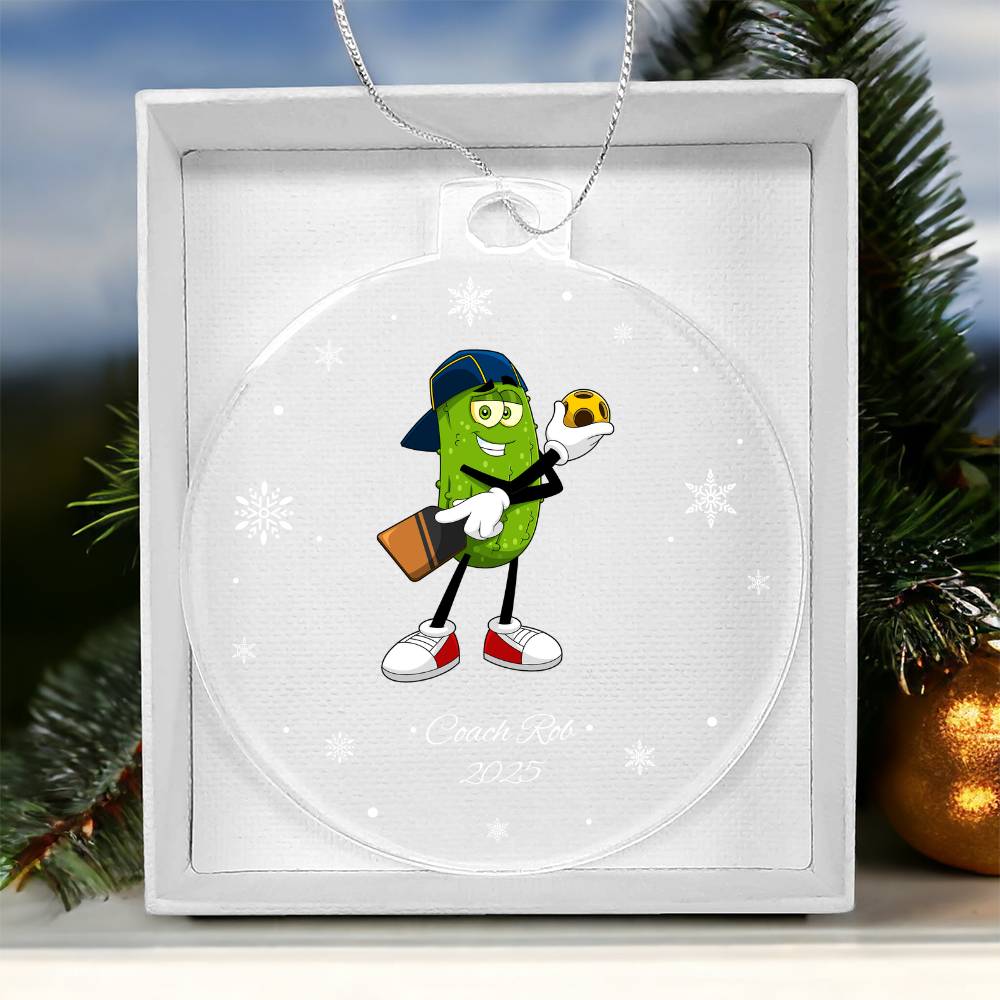 Pickleball Ref Christmas Ornament