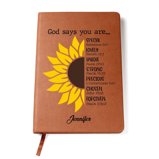 God Says You Are Sunflower Journal-[Heartfelt Family Gift]