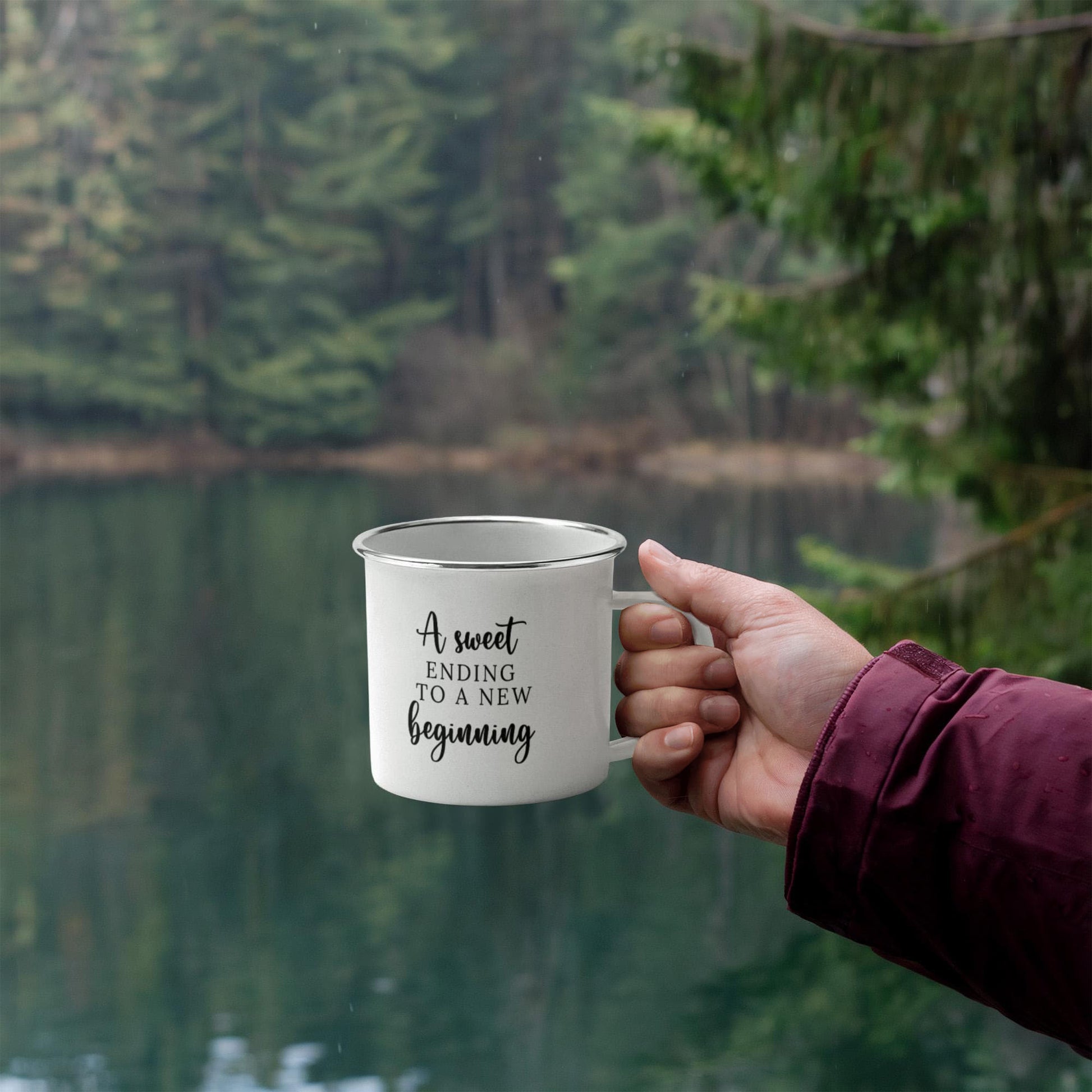 Personalized Graduation 12oz Enamel Camping Mug-[Heartfelt Family Gift]
