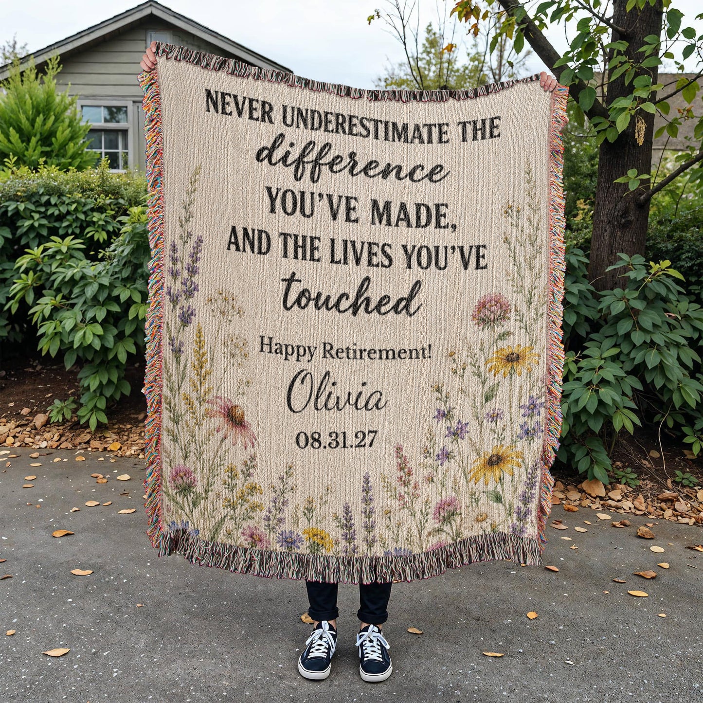 Difference Maker Woven Blanket