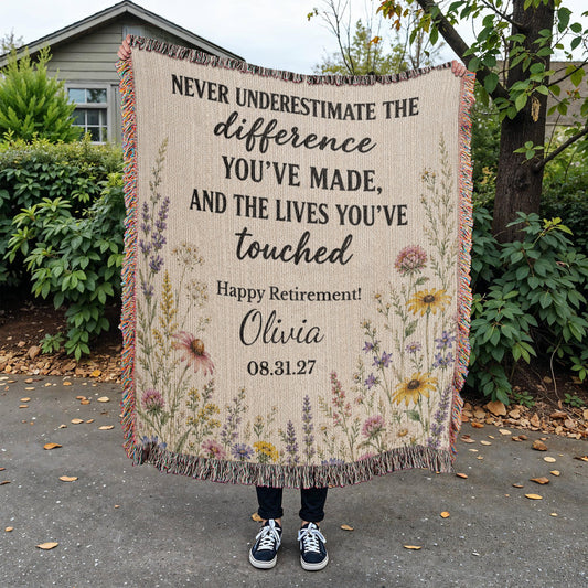 Difference Maker Woven Blanket