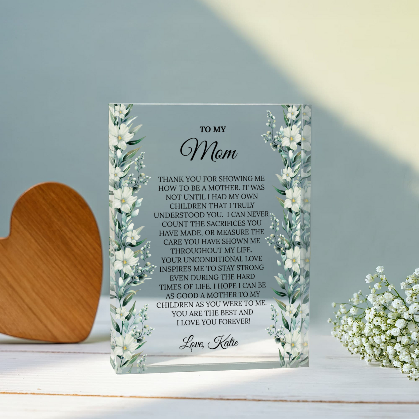 Personalized Mom Plaque
