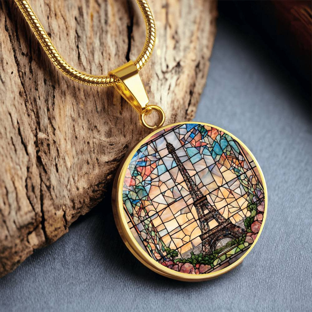 Eiffel Tower Paris Engraved Necklace-[Heartfelt Family Gift]