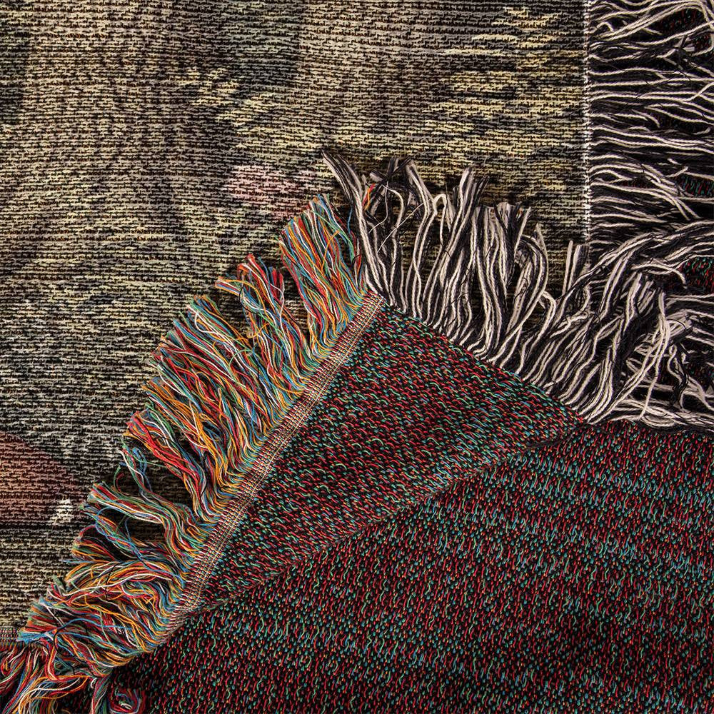 Heirloom Artwork Woven Blanket (Portrait)-[Heartfelt Family Gift]