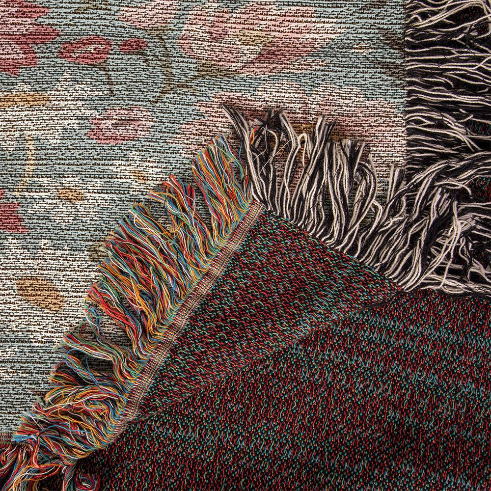Floral Woven Blanket-[Heartfelt Family Gift]