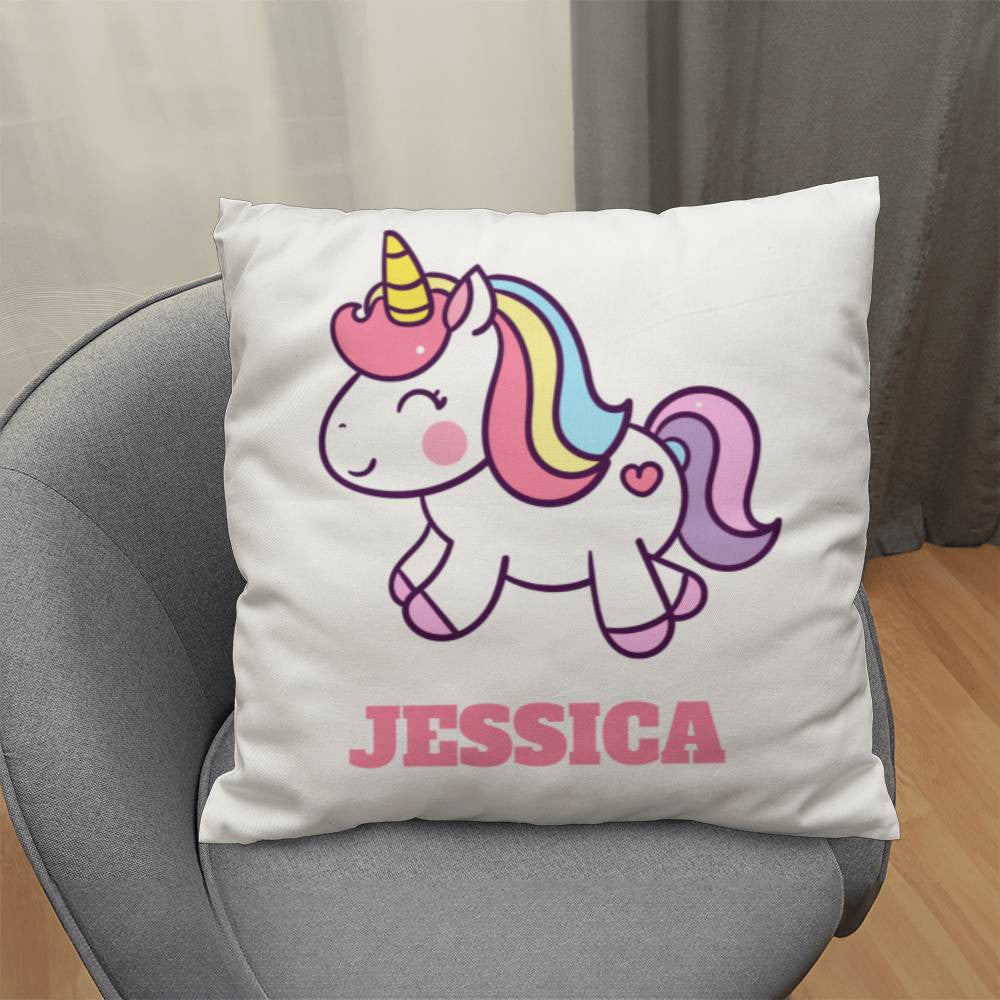 Unicorn Double Sided Pillow with Name-[Heartfelt Family Gift]