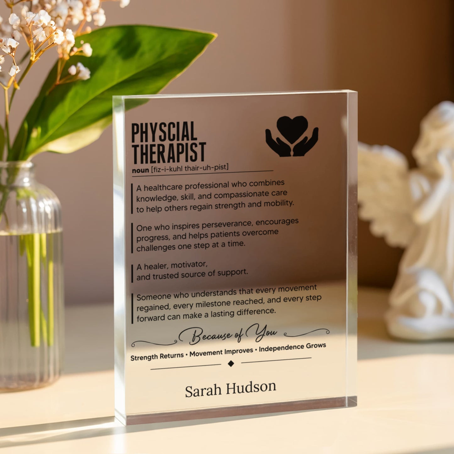Physical Therapist Gift Plaque
