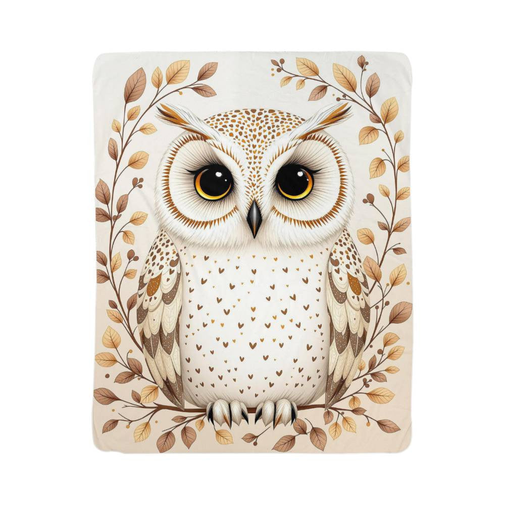 Owl Fleece Blanket-[Heartfelt Family Gift]