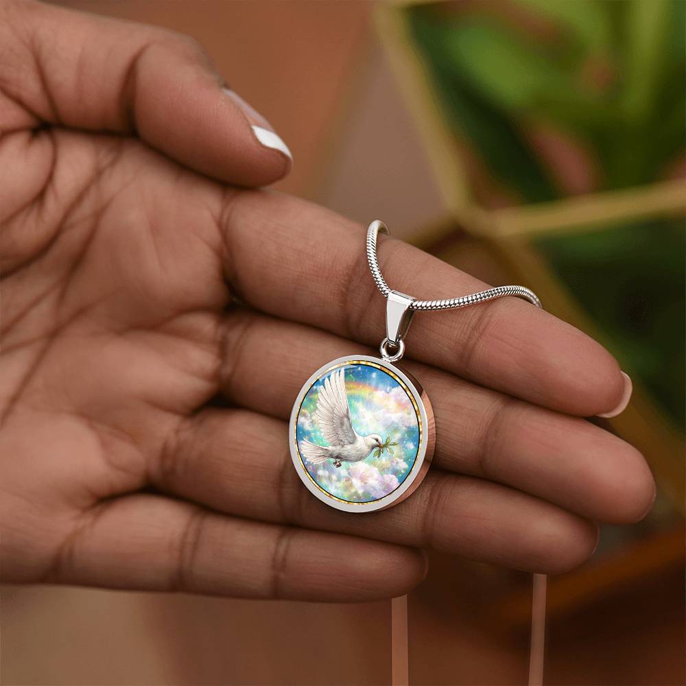 Memorial Dove Personalized Engraved Necklace Bracelet or Keychain