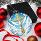 Cross and Dove Acrylic Christmas Ornament-[Heartfelt Family Gift]