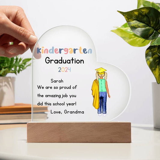 Kindergarten Graduation Plaque-[Heartfelt Family Gift]