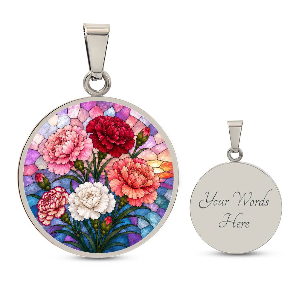 Personalized Flower Necklace