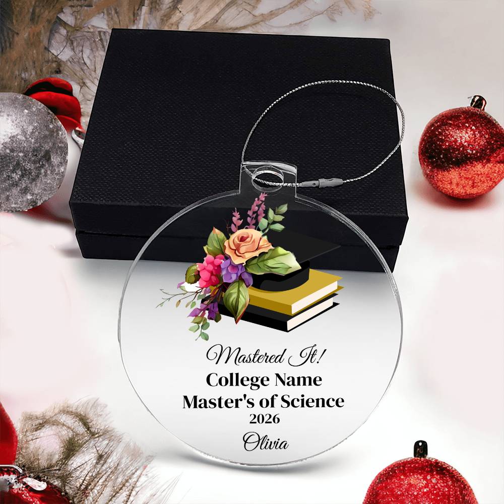 Masters Degree Graduation Ornament
