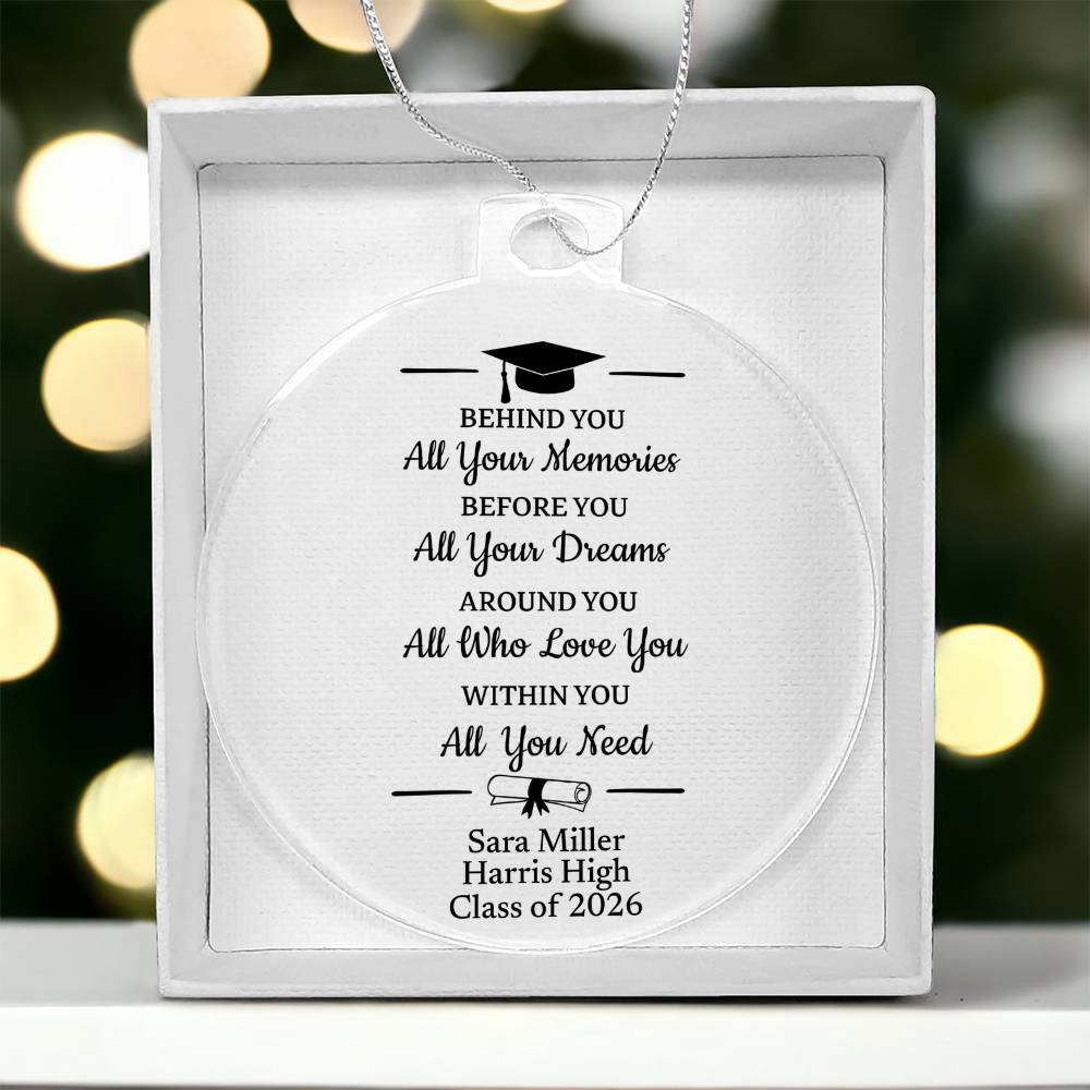 Senior Class of 2026 Acrylic Ornament Plaque