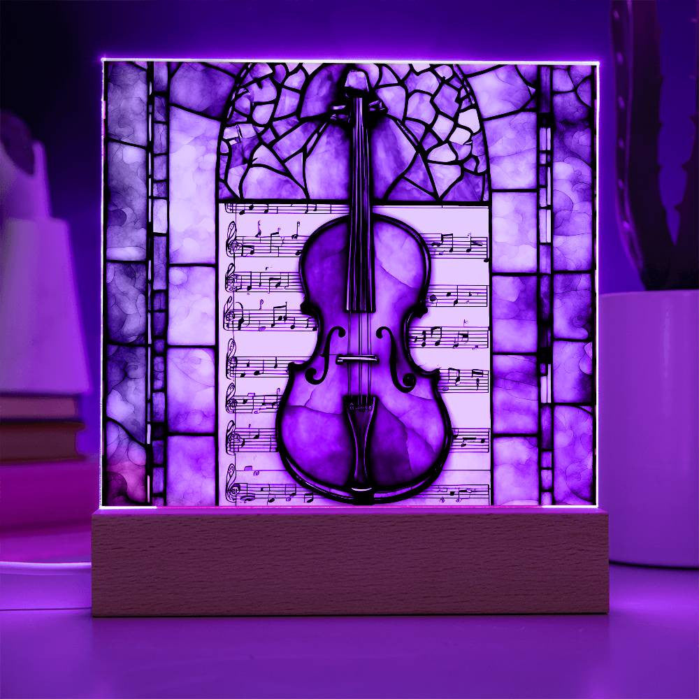 Violin Acrylic Plaque Gift for Music Lover-[Heartfelt Family Gift]