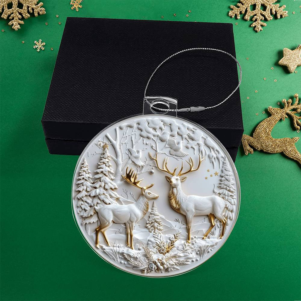 Acrylic Christmas Ornament-[Heartfelt Family Gift]