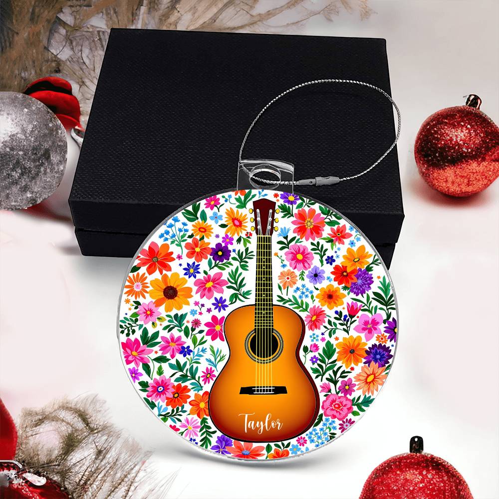 Personalized Acoustic Guitar Ornament