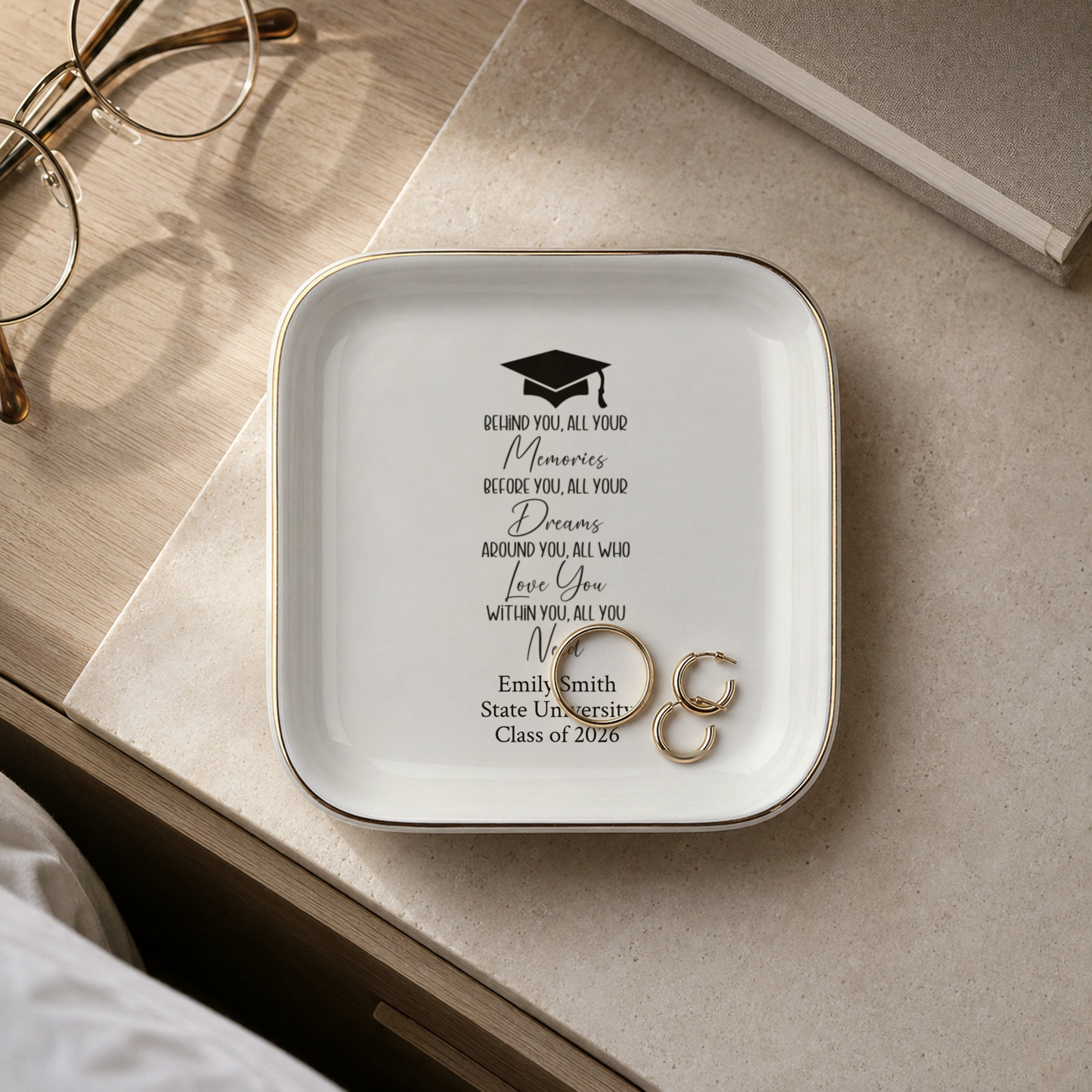 Graduation Jewelry or Trinket Dish