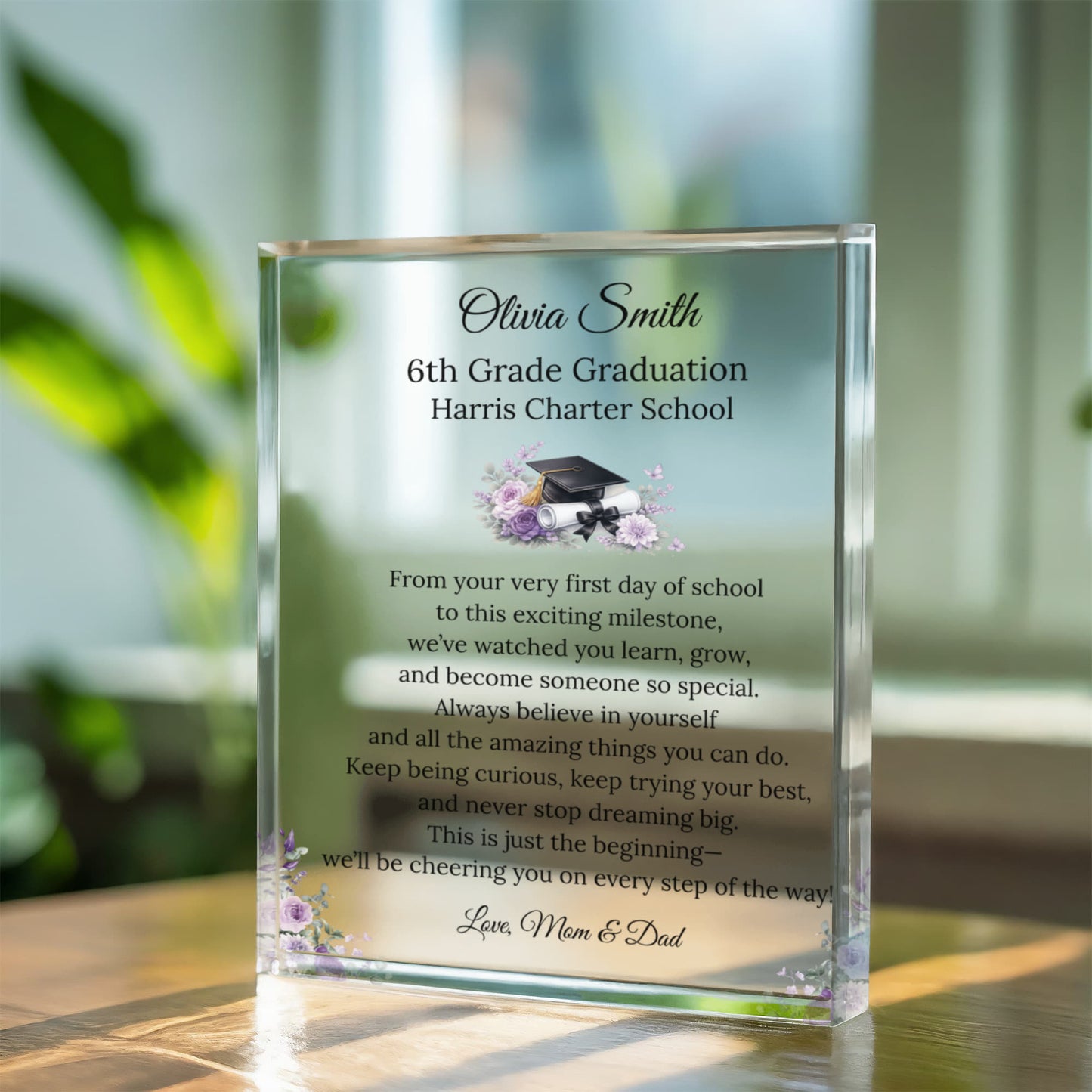 6th Grade Graduation Acrylic Plaque