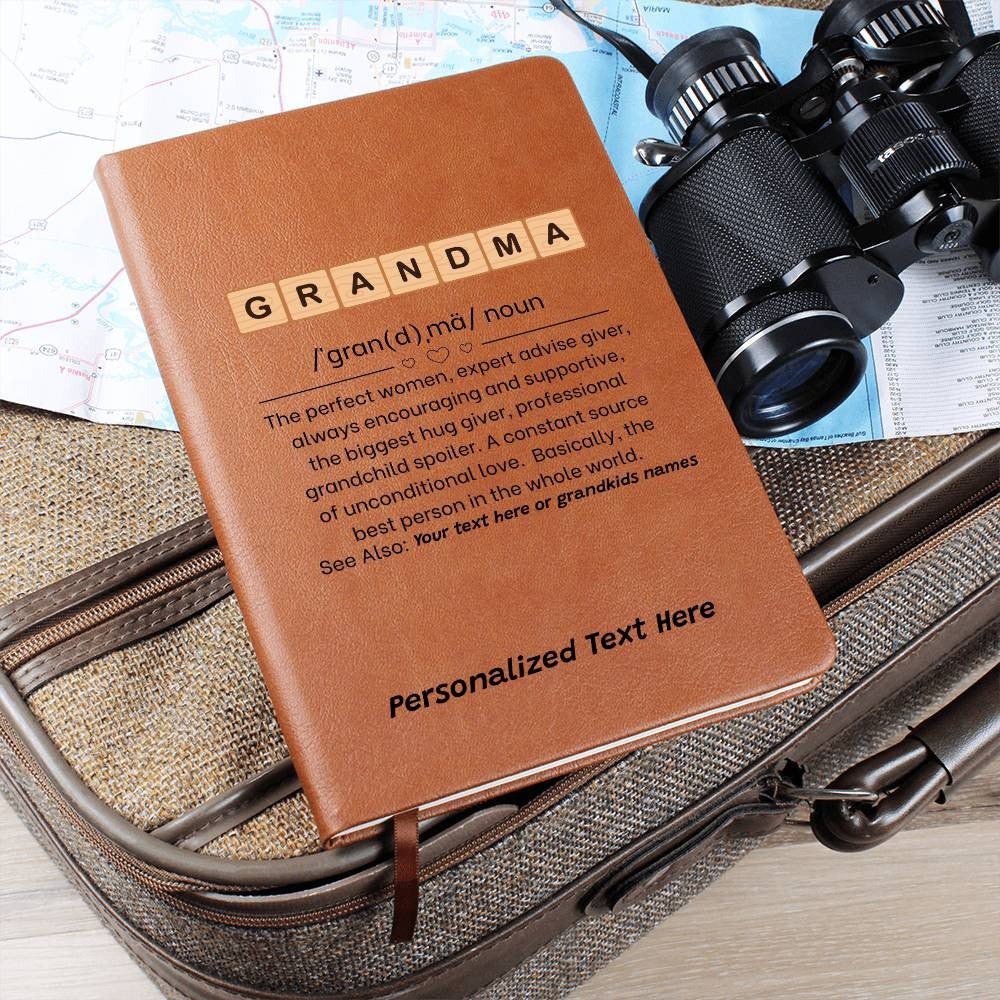 Grandma Definition Noun Personalized Keepsake Journal-[Heartfelt Family Gift]