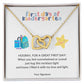 First Day of Kindergarten Joined Hearts Back to School Necklace-[Heartfelt Family Gift]