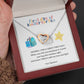 First Day of Kindergarten Joined Hearts Back to School Necklace-[Heartfelt Family Gift]