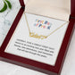 First Day of Pre-K Name Necklace with Heart-[Heartfelt Family Gift]