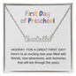 First Day of Preschool Personalized Name Necklace-[Heartfelt Family Gift]