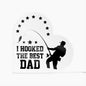 Fishing Dad Acrylic Heart-[Heartfelt Family Gift]