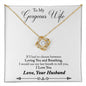 Gorgeous Wife - Loving You - Love Knot Necklace-[Heartfelt Family Gift]
