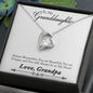 Granddaughter - Always In My Heart Necklace-[Heartfelt Family Gift]