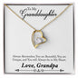 Granddaughter - Always In My Heart Necklace-[Heartfelt Family Gift]