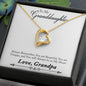 Granddaughter - Always In My Heart Necklace-[Heartfelt Family Gift]