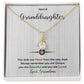 Granddaughter - Beautiful and Loved - Alluring Beauty Necklace-[Heartfelt Family Gift]