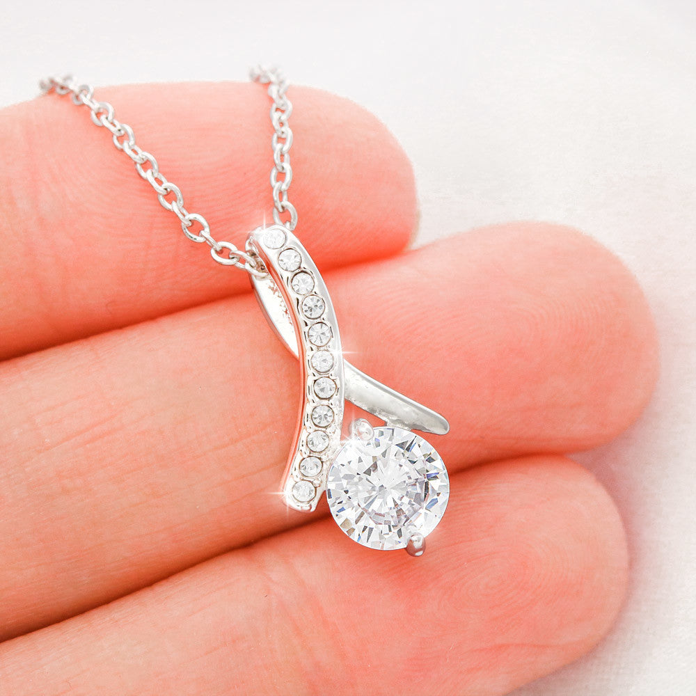 Granddaughter - Beautiful and Loved - Alluring Beauty Necklace-[Heartfelt Family Gift]