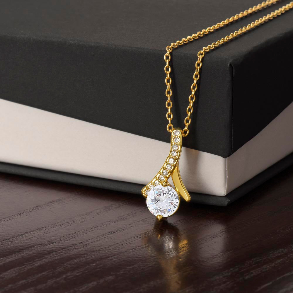 Granddaughter - Beautiful and Loved - Alluring Beauty Necklace-[Heartfelt Family Gift]