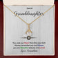 Granddaughter - Beautiful and Loved - Alluring Beauty Necklace-[Heartfelt Family Gift]