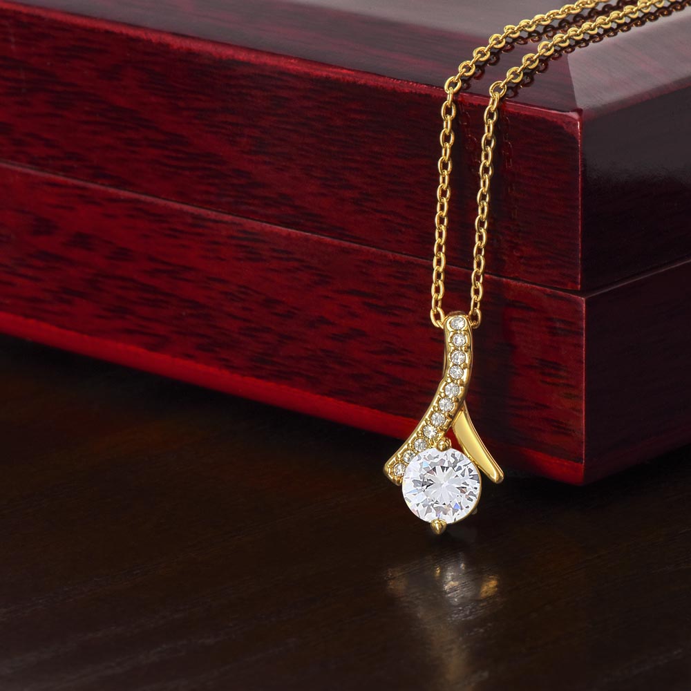 Granddaughter - Beautiful and Loved - Alluring Beauty Necklace-[Heartfelt Family Gift]