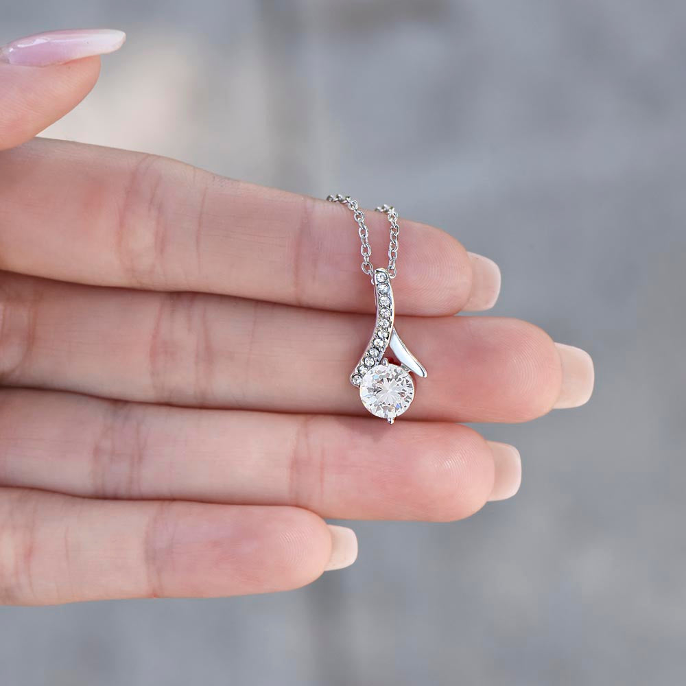 Granddaughter - Beautiful and Loved - Alluring Beauty Necklace-[Heartfelt Family Gift]