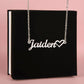 Granddaughter Beautiful Chapters Name Necklace with Heart-[Heartfelt Family Gift]