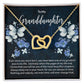 Granddaughter Butterflies Interlocking Hearts Necklace-[Heartfelt Family Gift]
