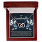 Granddaughter Butterflies Interlocking Hearts Necklace-[Heartfelt Family Gift]