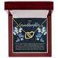 Granddaughter Butterflies Interlocking Hearts Necklace-[Heartfelt Family Gift]