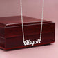 Granddaughter Butterfly Personalized Name Necklace-[Heartfelt Family Gift]