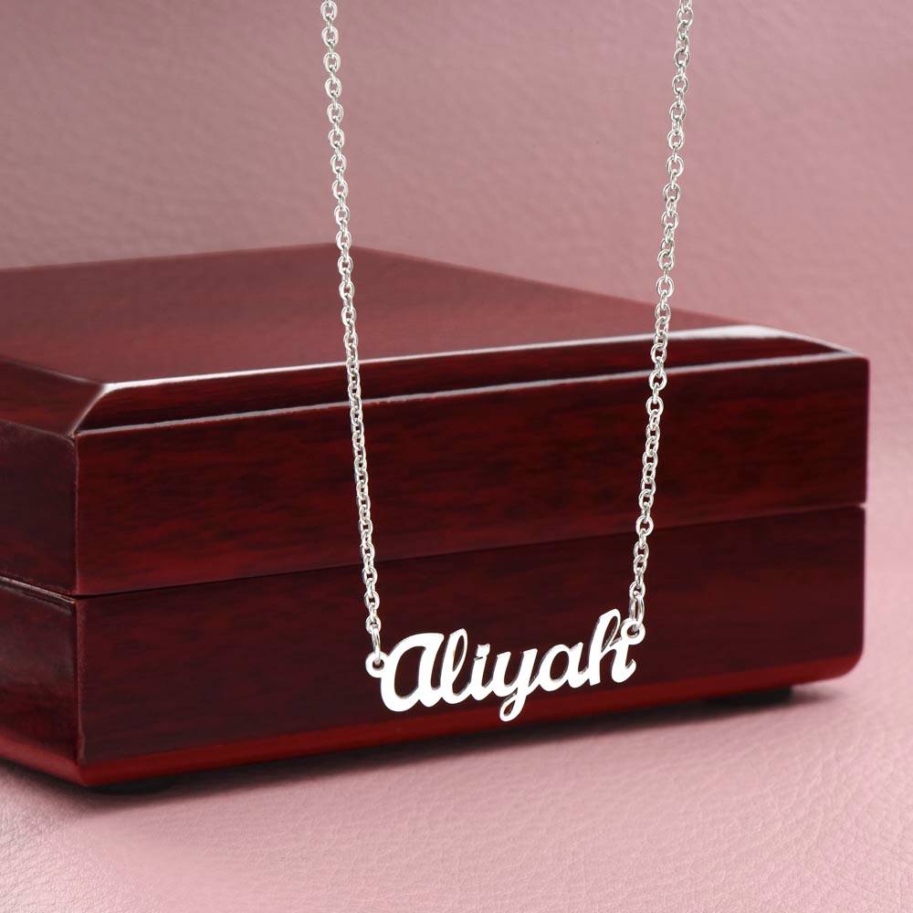 Granddaughter Butterfly Personalized Name Necklace-[Heartfelt Family Gift]