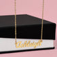 Granddaughter Butterfly Personalized Name Necklace-[Heartfelt Family Gift]