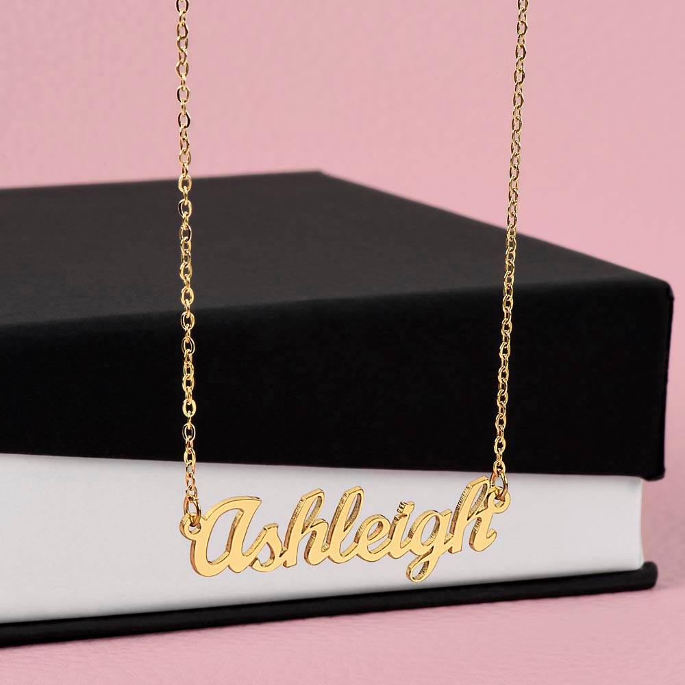 Granddaughter Butterfly Personalized Name Necklace-[Heartfelt Family Gift]